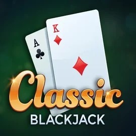 Classic Blackjack slot logo by Red Tiger Gaming at Hispin Casino