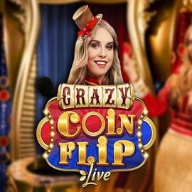 Crazy Coin Flip slot visual from Evolution available on hispin.eu.com