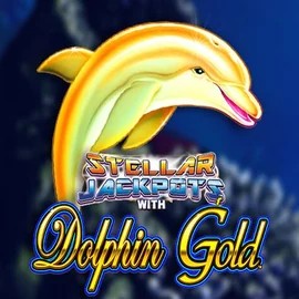 Dolphin Gold with Stellar Jackpots slot icon by Lightning Box Game, available at Hispin Casino